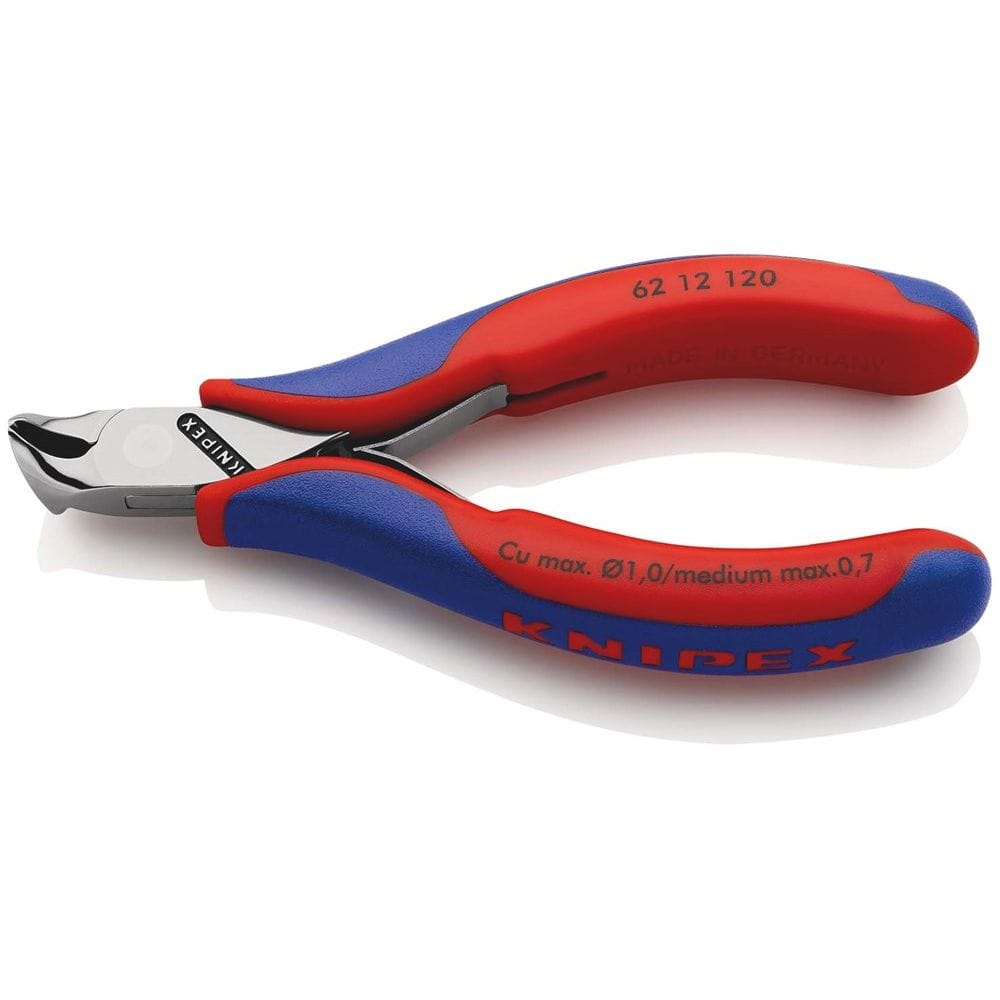KNIPEX 62 12 120 Elektronica-voorsnijtang met schuine kop met meer-componentengrepen 120 mm-0