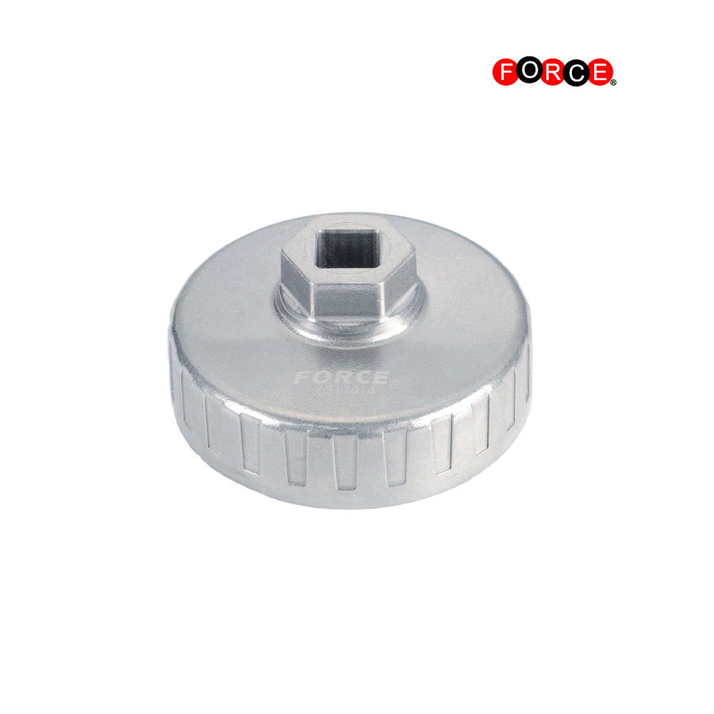 Oliefilter dop - 74 mm, 8 groeven