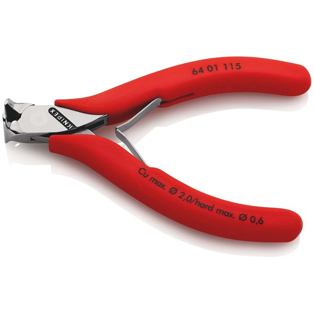 KNIPEX 64 01 115 Elektronica-voorsnijtang met anti-slip kunststof bekleed 115 mm-2