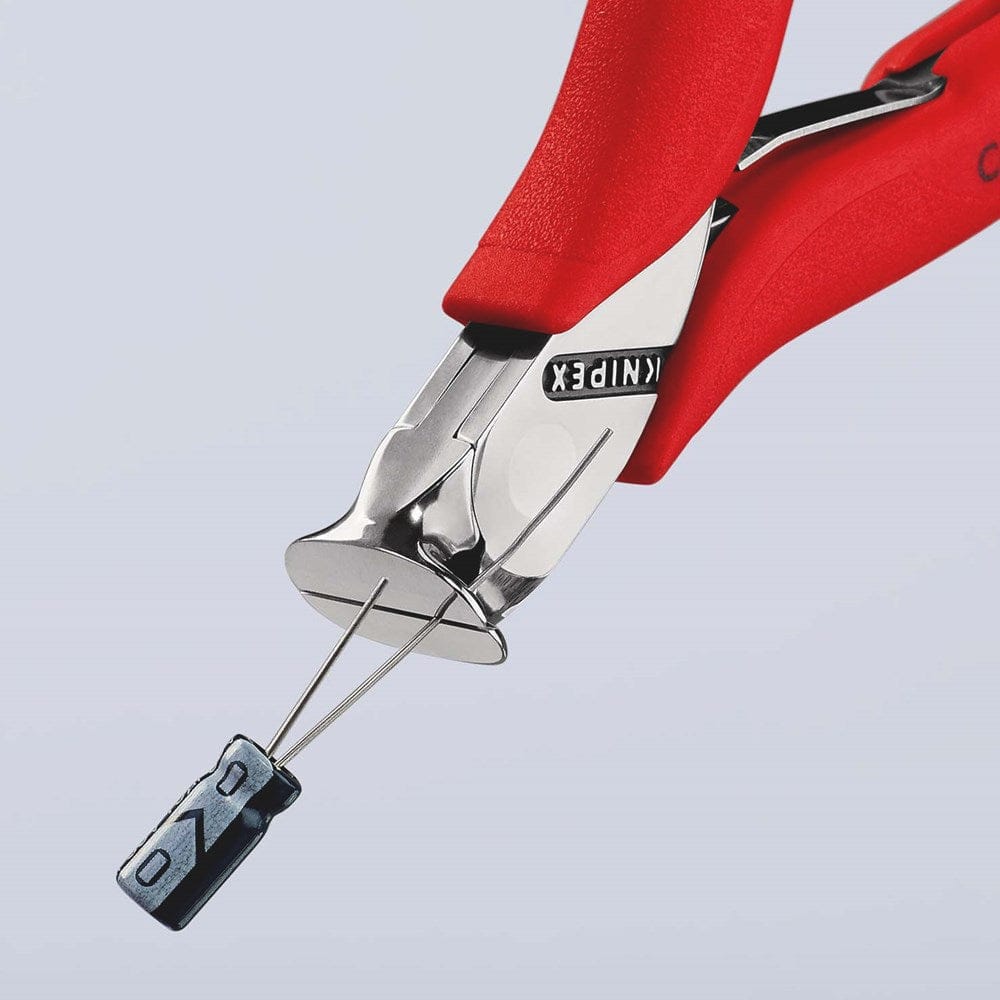KNIPEX 64 01 115 Elektronica-voorsnijtang met anti-slip kunststof bekleed 115 mm-3