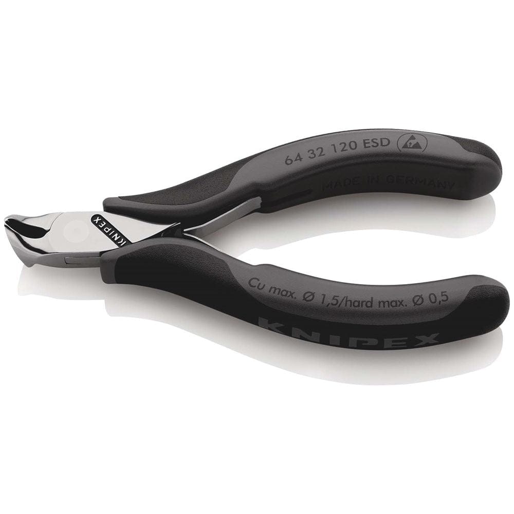 KNIPEX 64 32 120 ESD Elektronica-voorsnijtangen ESD met meer-componentengrepen 120 mm-0