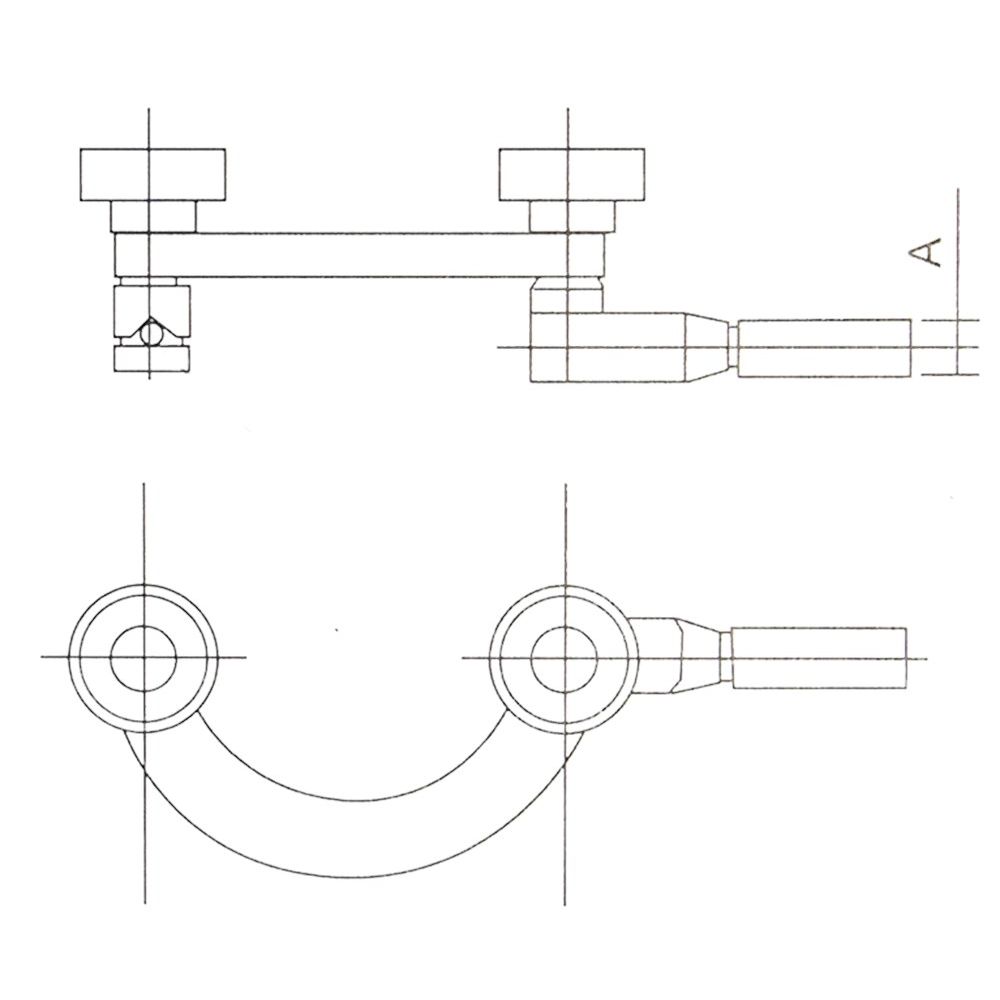 Haakjes voor meetklok opname 4+8mm-2