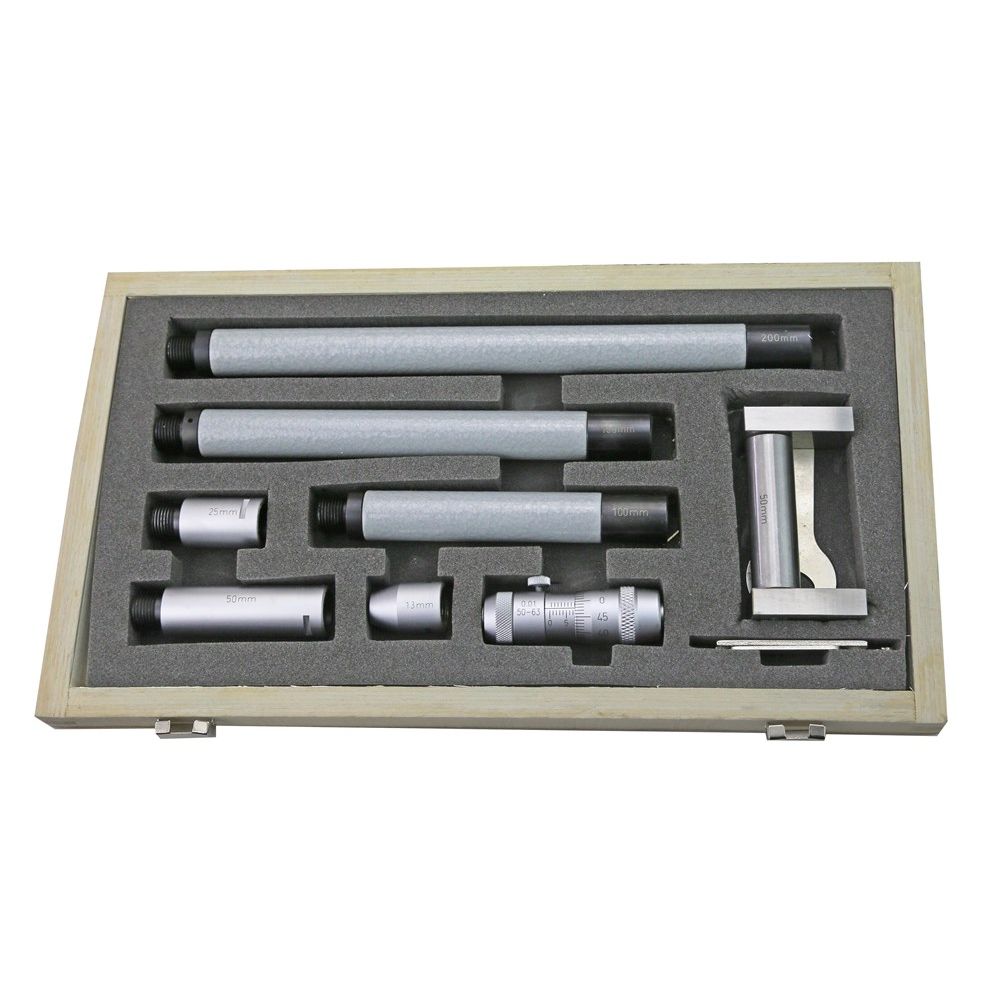 Set speerschroefmaten 50-600 aflez, 0,01mm in alu koffer-0