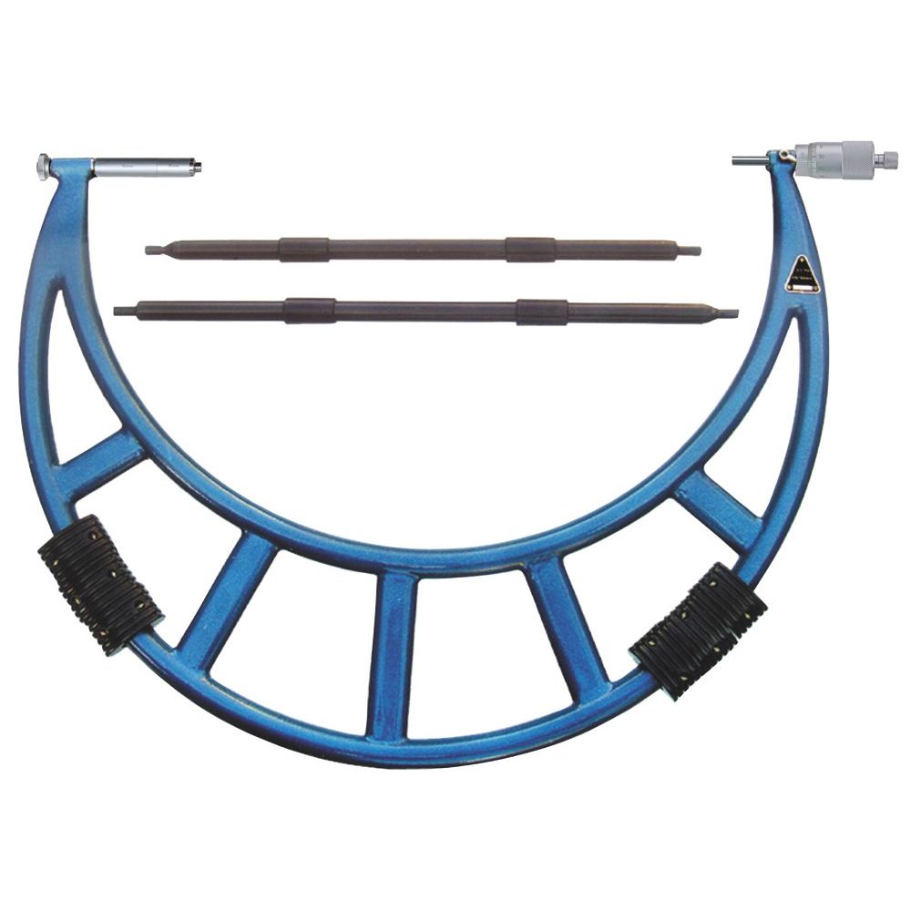 Precisie micrometer 1,0mm 700-800mm met 2 verwisselbare meetstiften 25+50mm-0