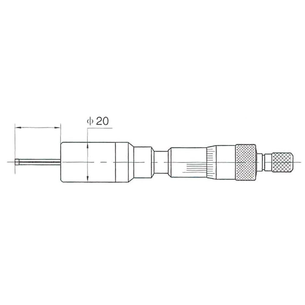 Precisie interne meetvoet 4-5mm met verstelring 5mm, blinde gaten-7