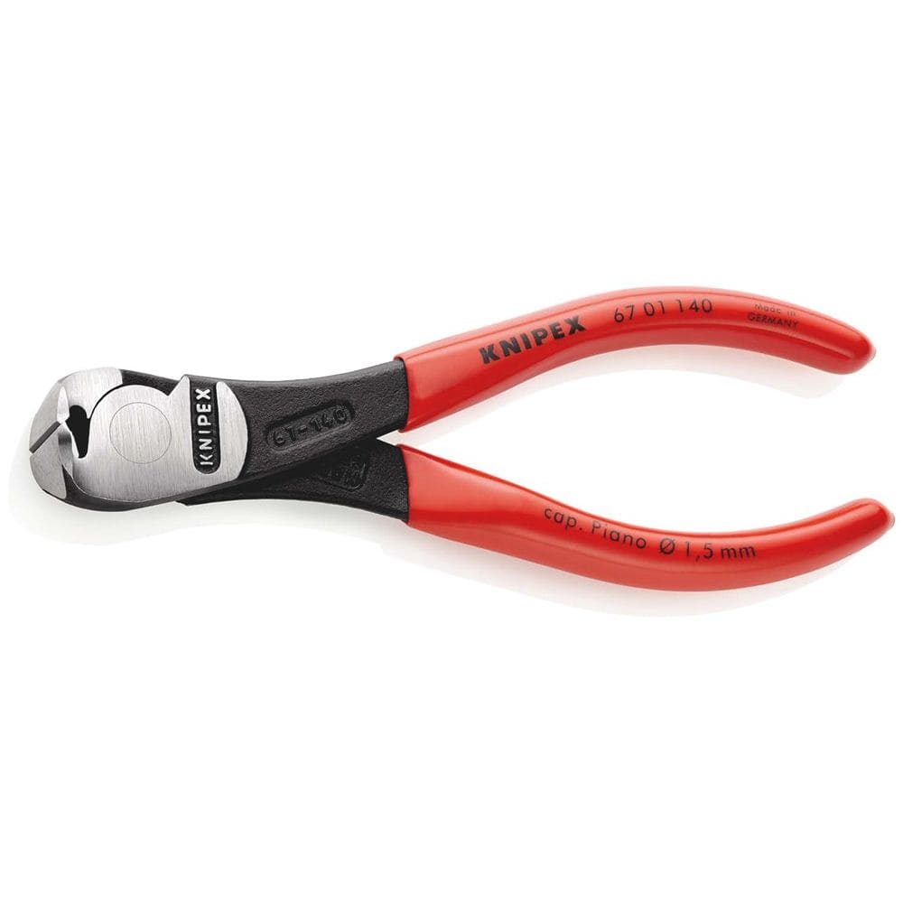 KNIPEX 67 01 140 Kracht-voorsnijtang met kunststof bekleed zwart geatramenteerd 140 mm-0
