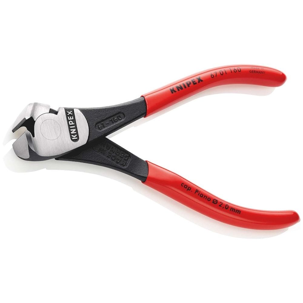 KNIPEX 67 01 160 Kracht-voorsnijtang met kunststof bekleed zwart geatramenteerd 160 mm-2