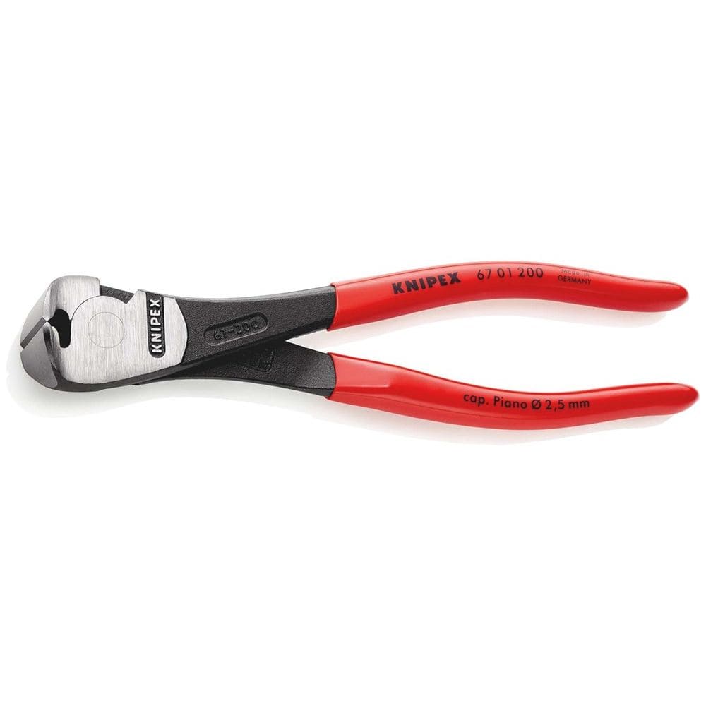 KNIPEX 67 01 200 Kracht-voorsnijtang met kunststof bekleed zwart geatramenteerd 200 mm-0