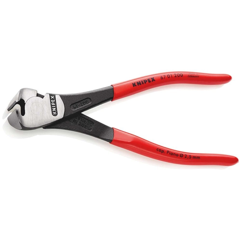 KNIPEX 67 01 200 Kracht-voorsnijtang met kunststof bekleed zwart geatramenteerd 200 mm-2