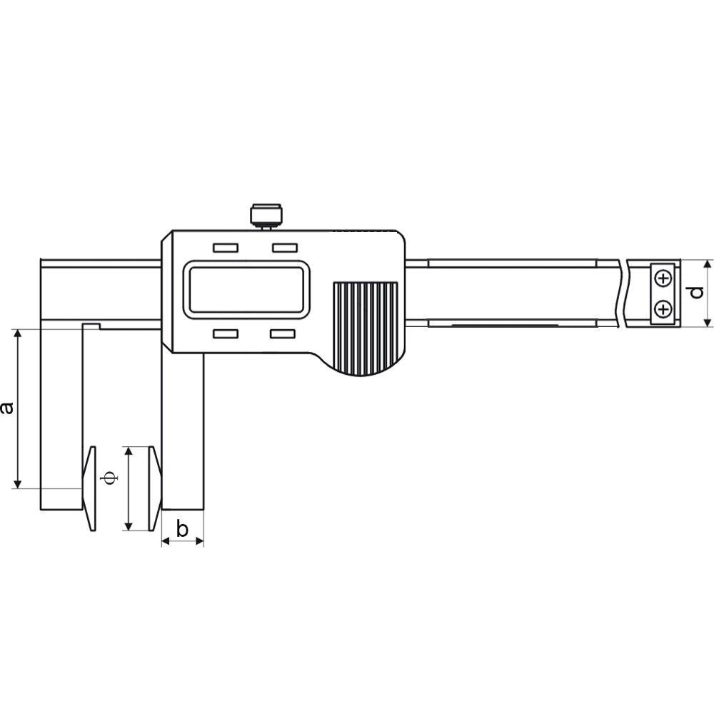 Digitale schuifmaal 150mm met schaal meetoppervlakken 20mm-2