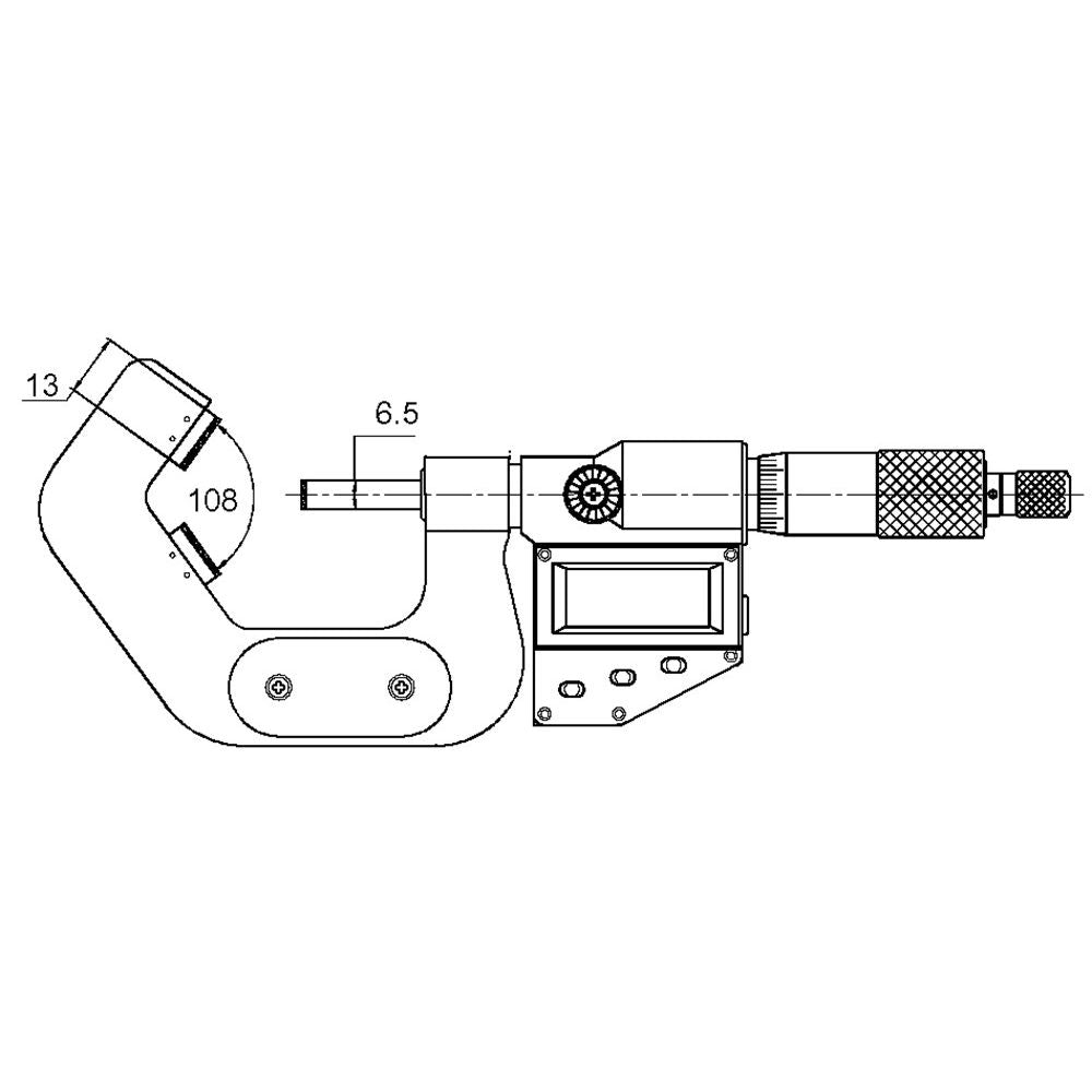 Precisie vijfpunts micrometer 65-85mm aflezing 0,01mm met HM meetpunten-2