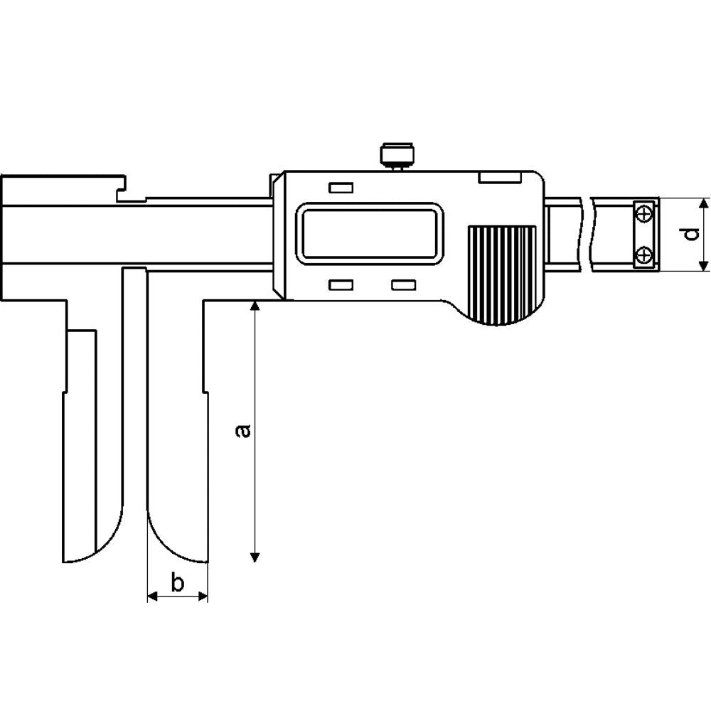 Digitale schuifmaat 200x80mm Tbv inwendige meting-2