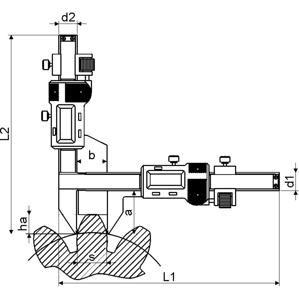 Digitale schuifmaat 2-30mm met fijninstelling-2