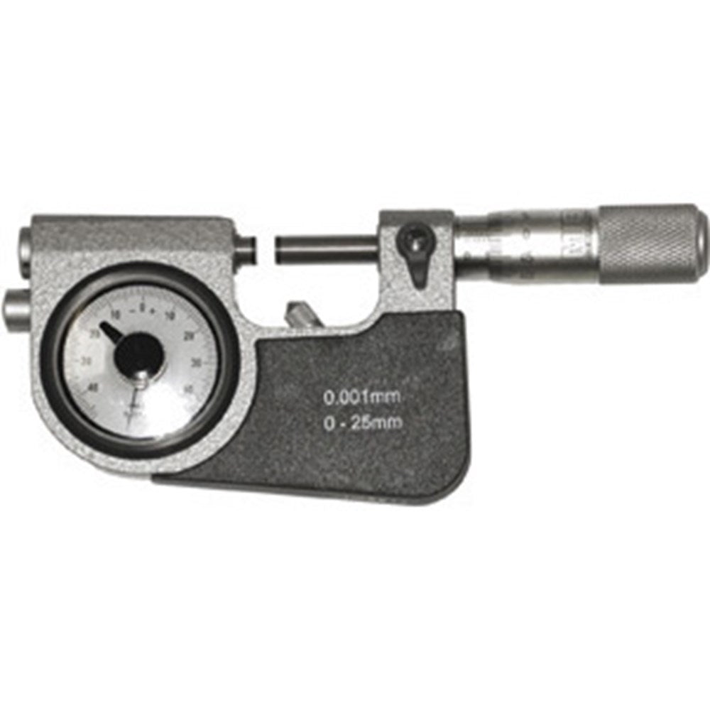 Micrometer 0-25mm met klok 0,003mm Nauwkeurigheid klok 0,002mm-0