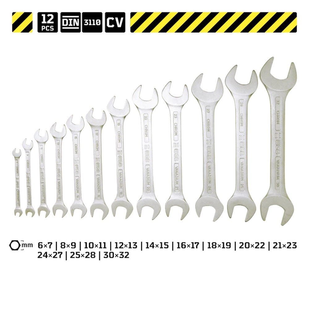 Steeksleutel-set, 6-17mm, DIN 3110-1