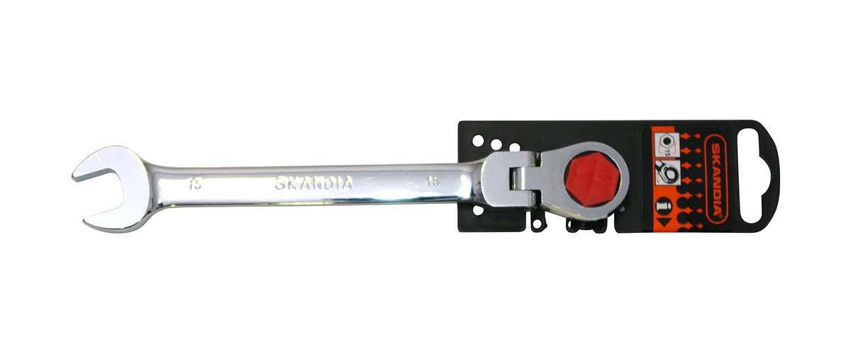 Skandia Steekring- en ratelsleutel 15 mm