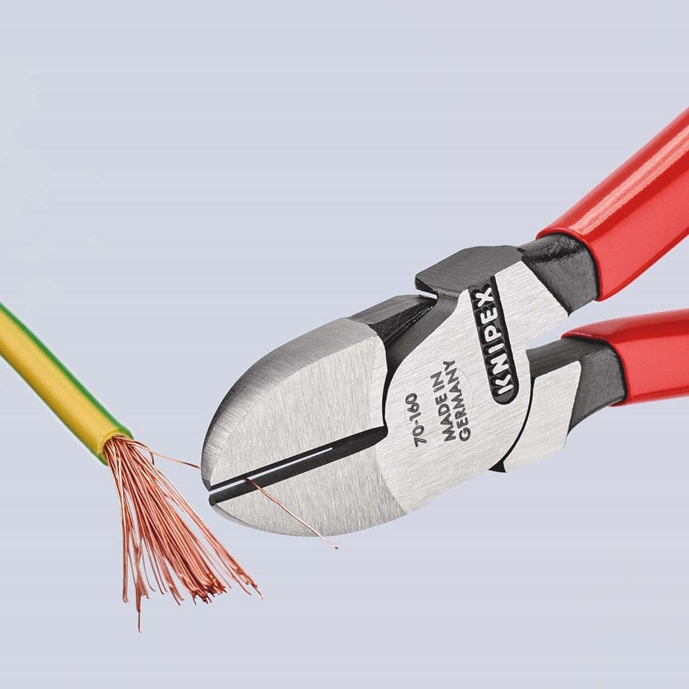 KNIPEX 70 01 160 Zijsnijtang met kunststof bekleed zwart geatramenteerd 160 mm-3