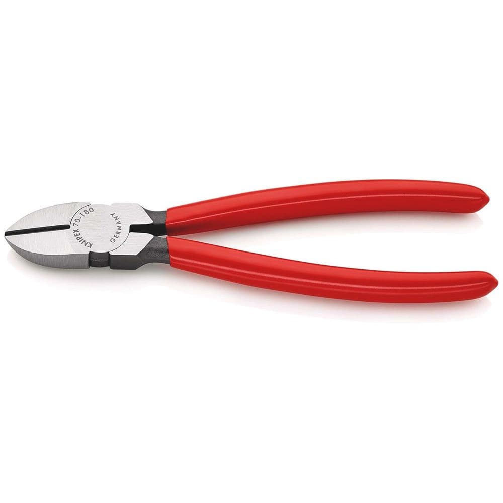 KNIPEX 70 01 180 Zijsnijtang met kunststof bekleed zwart geatramenteerd 180 mm-0
