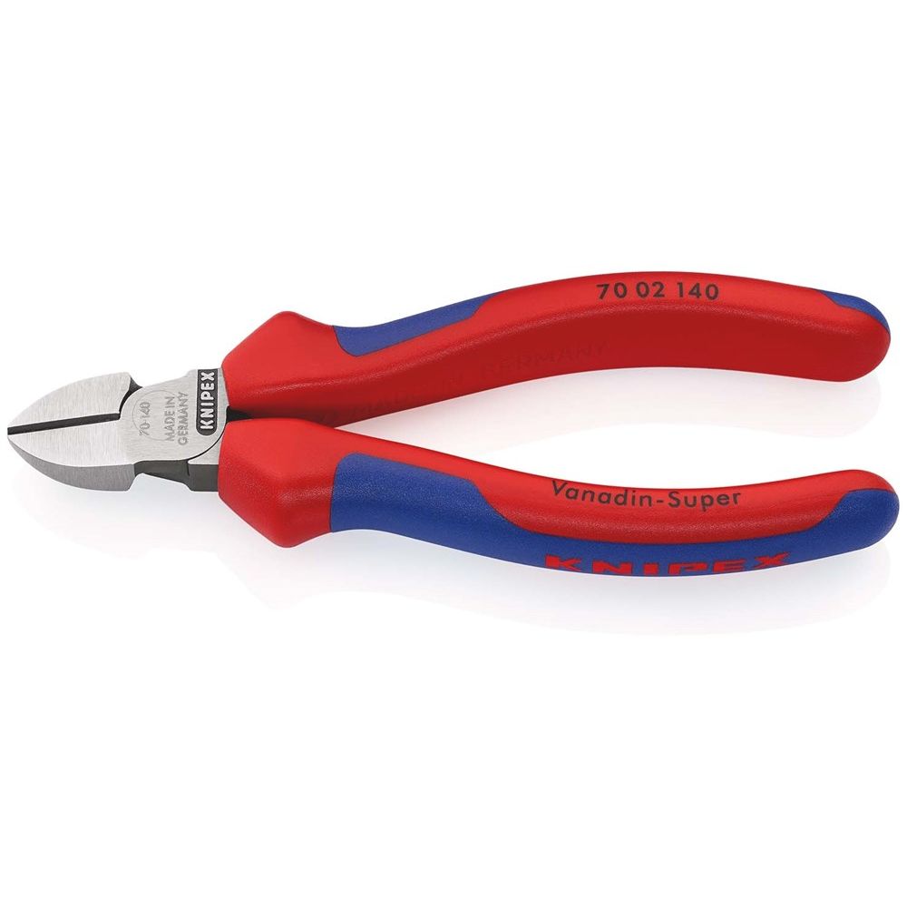 KNIPEX 70 02 140 Zijsnijtang met meer-componentengrepen zwart geatramenteerd 140 mm-0
