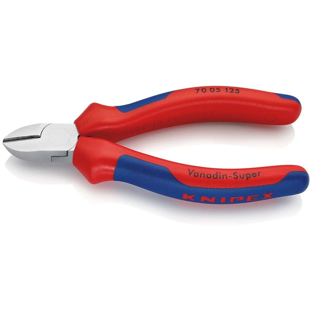 KNIPEX 70 05 125 Zijsnijtang met meer-componentengrepen verchroomd 125 mm-0