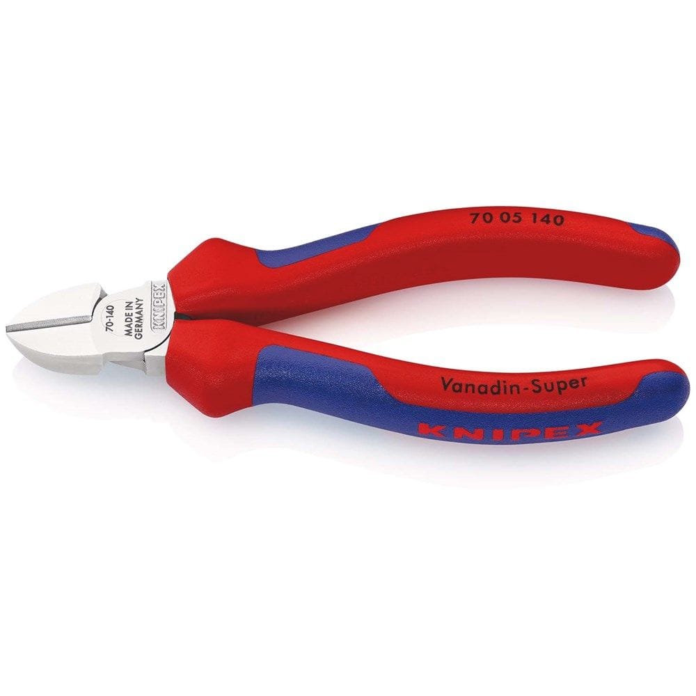 KNIPEX 70 05 140 Zijsnijtang met meer-componentengrepen verchroomd 140 mm-0