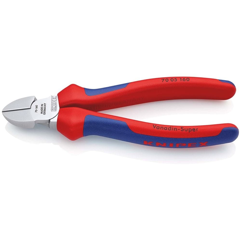 KNIPEX 70 05 160 Zijsnijtang met meer-componentengrepen verchroomd 160 mm-0