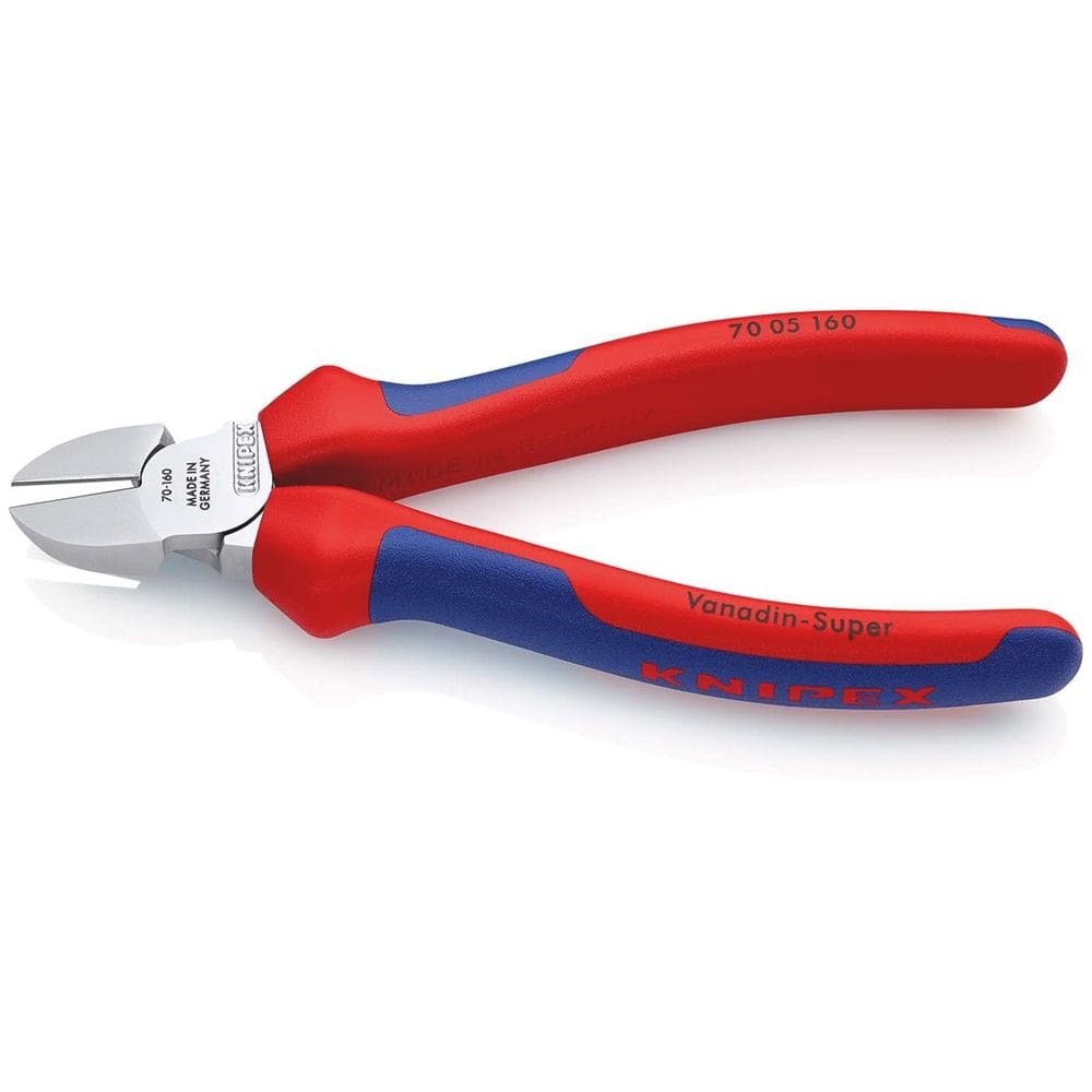 KNIPEX 70 05 160 Zijsnijtang met meer-componentengrepen verchroomd 160 mm-2
