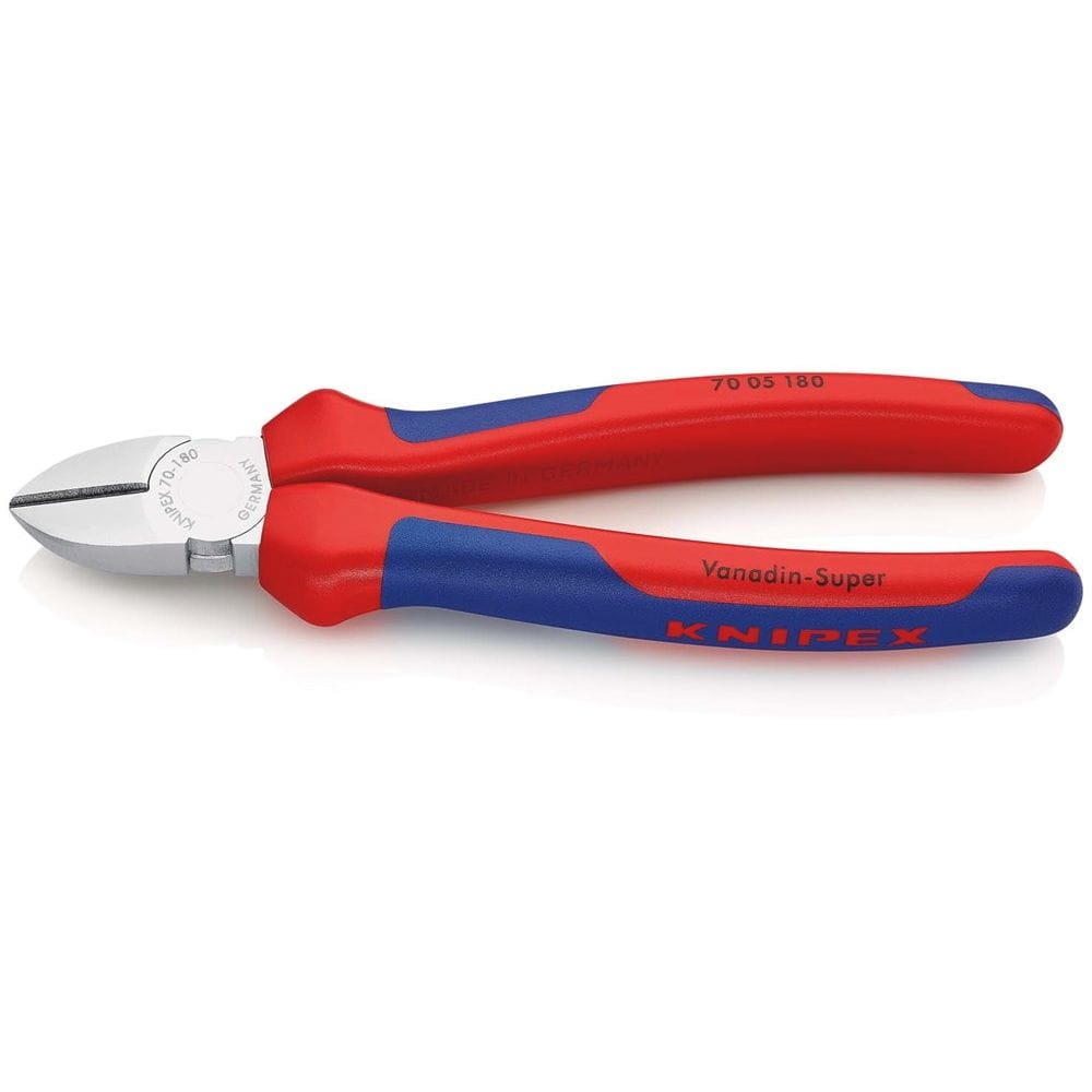 KNIPEX 70 05 180 Zijsnijtang met meer-componentengrepen verchroomd 180 mm-0