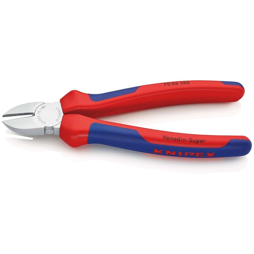 KNIPEX 70 05 180 Zijsnijtang met meer-componentengrepen verchroomd 180 mm-2