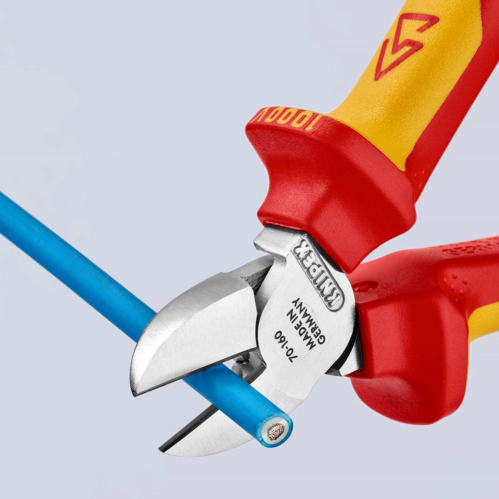 KNIPEX 70 06 160 Zijsnijtang geïsoleerd met meer-componentengrepen, VDE-getest verchroomd 160 mm-6