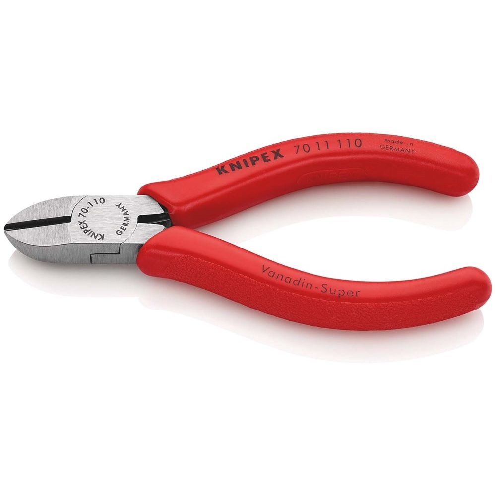 KNIPEX 70 11 110 Zijsnijtang met kunststof bekleed zwart geatramenteerd 110 mm-0