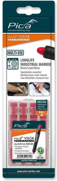 Pica VISOR 991/40 Navulling rood (blister)