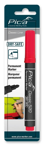 Pica Classic 520/40 Permanent Marker rood - conische punt (blister)