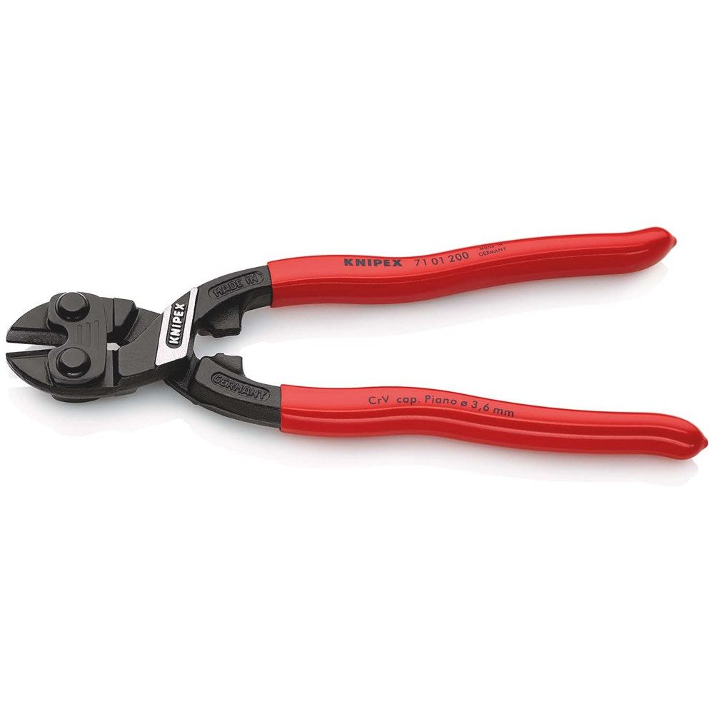 KNIPEX 71 01 200 CoBolt® Compacte boutensnijtang met kunststof bekleed zwart geatramenteerd 200 mm-1