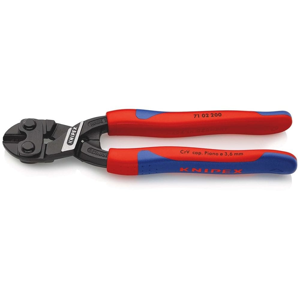 KNIPEX 71 02 200 CoBolt® Compacte boutensnijtang met slanke meer-componentengrepen zwart geatramente-0