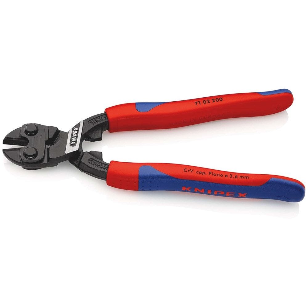 KNIPEX 71 02 200 CoBolt® Compacte boutensnijtang met slanke meer-componentengrepen zwart geatramente-1