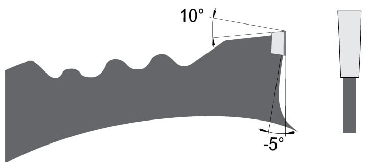 Diamant zaag 260x2,4/1,6 Z=16F neg., DP - Asgat: 30 mm - NLK