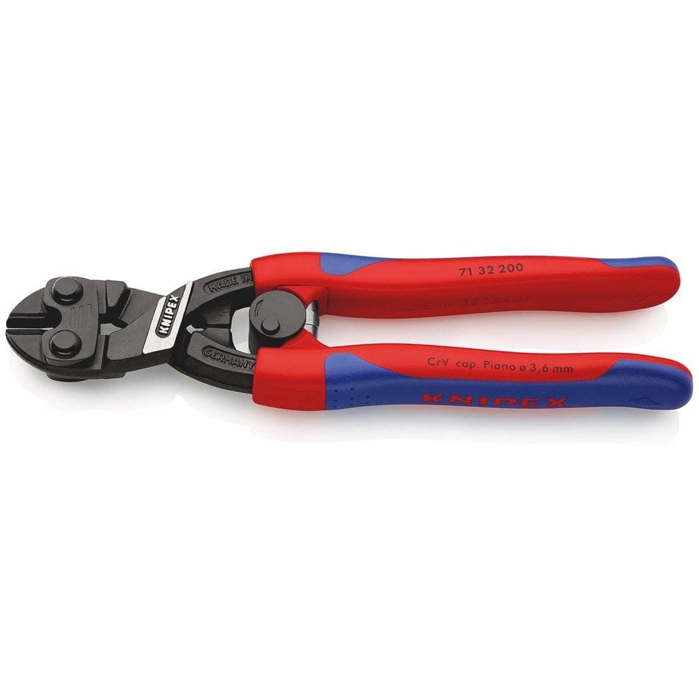 KNIPEX 71 32 200 CoBolt® Compacte boutensnijtang met slanke meer-componentengrepen zwart geatramente-0