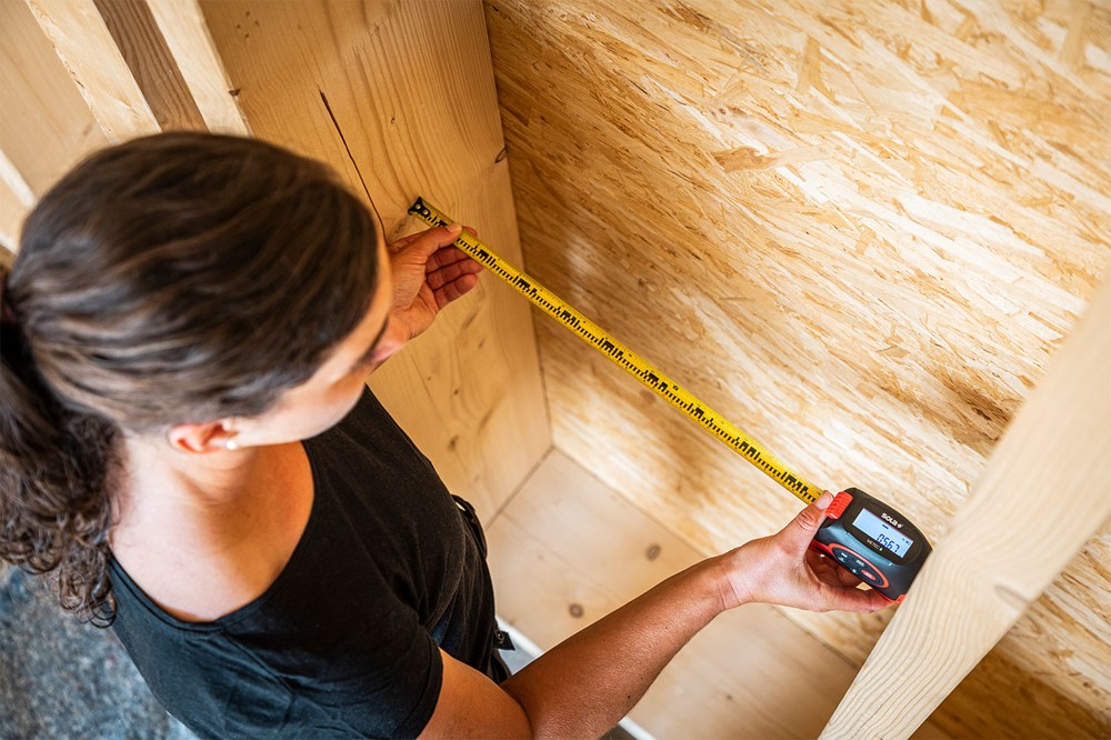 SOLA METEC digitale rolbandmaat met laserafstandsmeter
