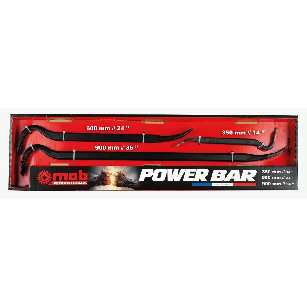 Set koevoet "POWER BAR" 14/24/36"-0