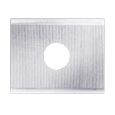Keermes 15,0 x 12,0 x 1,5 mm (1-gats), tweezijdig geslepen, HW