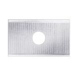 Keermes 20,0 x 12,0 x 1,5 mm (1-gats), tweezijdig geslepen, HW