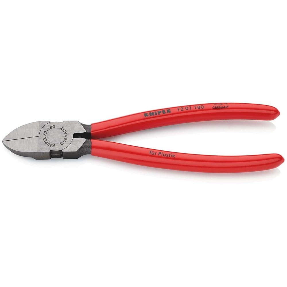 KNIPEX 72 01 180 Zijsnijtangen voor kunststof met kunststof bekleed 180 mm-0