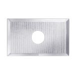 Keermes 20,0 x 12,0 x 1,5 mm (1-gats), vierzijdig geslepen, HW