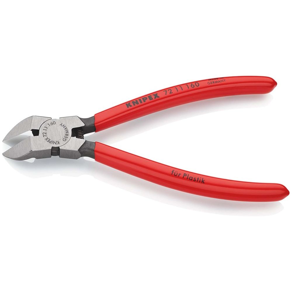 KNIPEX 72 11 160 Zijsnijtangen voor kunststof met kunststof bekleed 160 mm-2