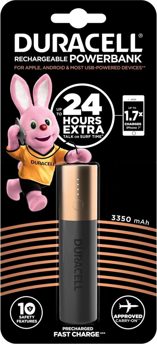 Duracell Powerbank Lion PB1 3350mAh