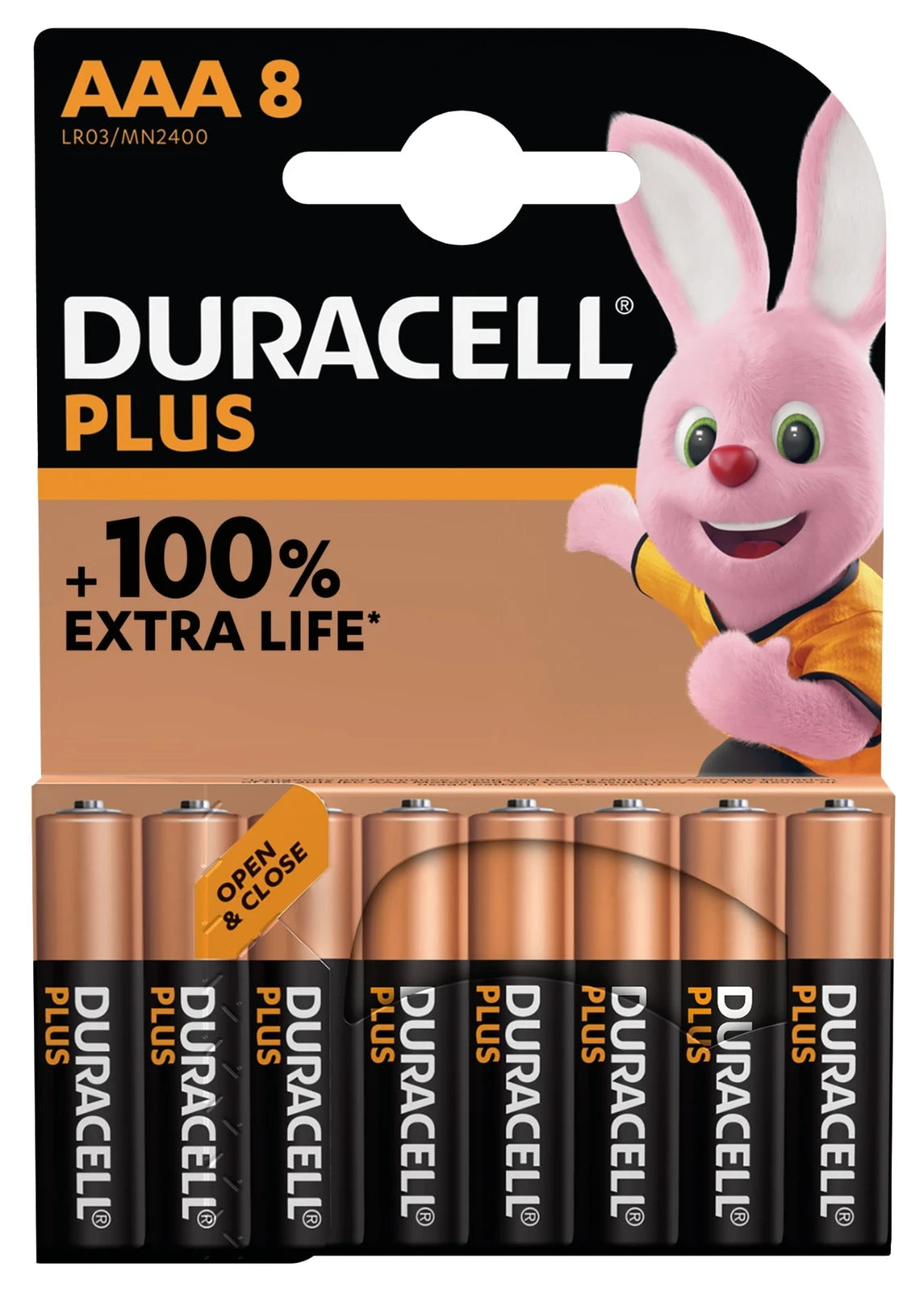 Duracell Alkaline Plus 100 AAA 8st.