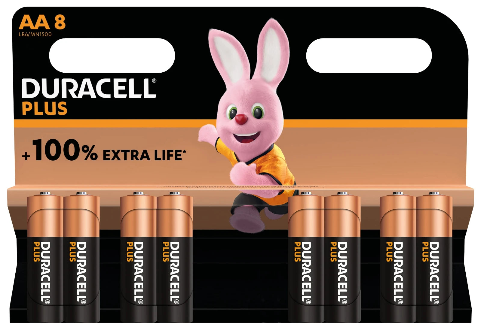 Duracell Alkaline Plus 100 AA 8st.