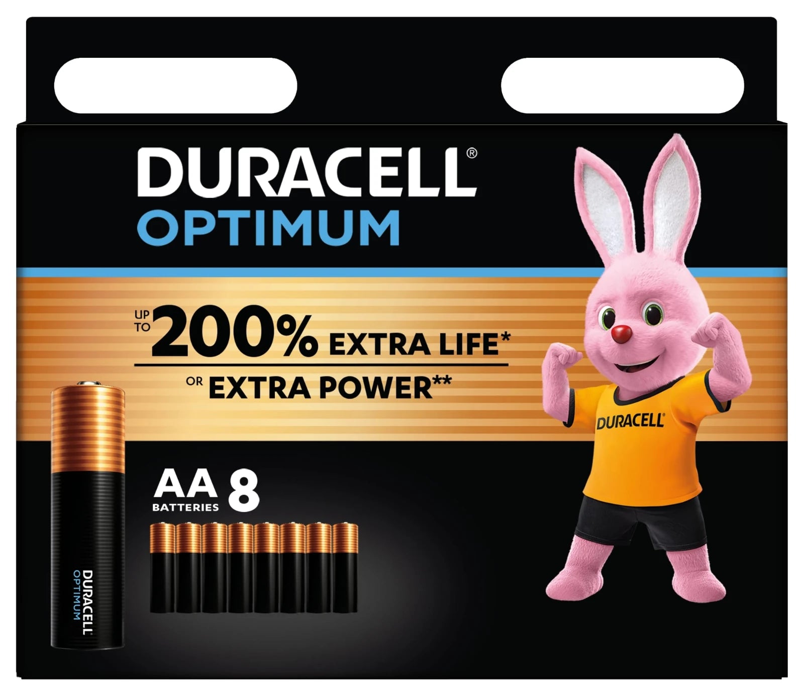 Duracell Alkaline Optimum AA 8st.