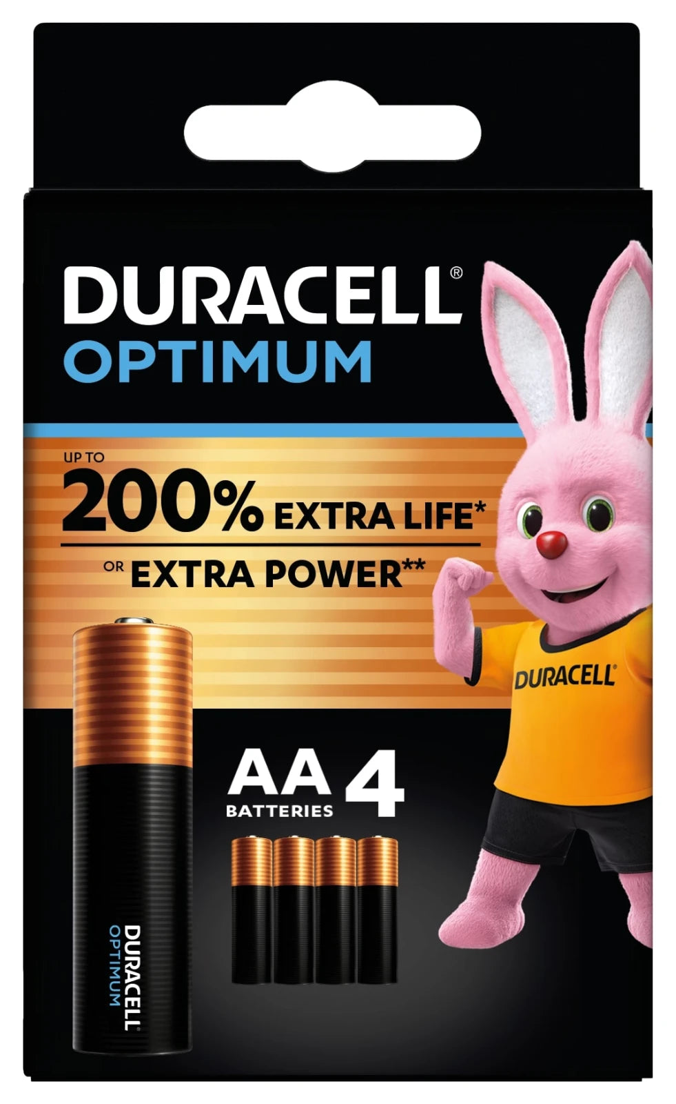Duracell Alkaline Optimum AA 4st.
